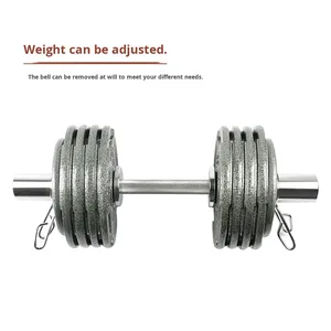 Haltères métalliques portables peints à gros trous pour la musculation des bras, équipement de fitness commercial transfrontalier en gros - Product Image 2