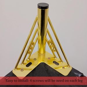 <span class=keywords><strong>Pieds</strong></span> de meubles triangulaires modernes en fer doré robustes, <span class=keywords><strong>pieds</strong></span> de remplacement DIY pour canapé, armoires de cuisine, salon, salle à manger, à <span class=keywords><strong>visser</strong></span> - Product Image 4