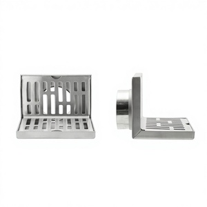 OEM 304 Stainless Steel Thickened L-Shaped Floor Drain Modern Simple for Outdoor Terrace Balcony Bathroom Accessories - Product Image 4