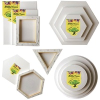 Nouvelle Toile de Peinture en Coton Blanc Forme 40x50 cm, Grande, Ronde, en Forme de Cœur, Tendue sur Cadre, Qualité Supérieure OEM, Vente Chaude 2026
