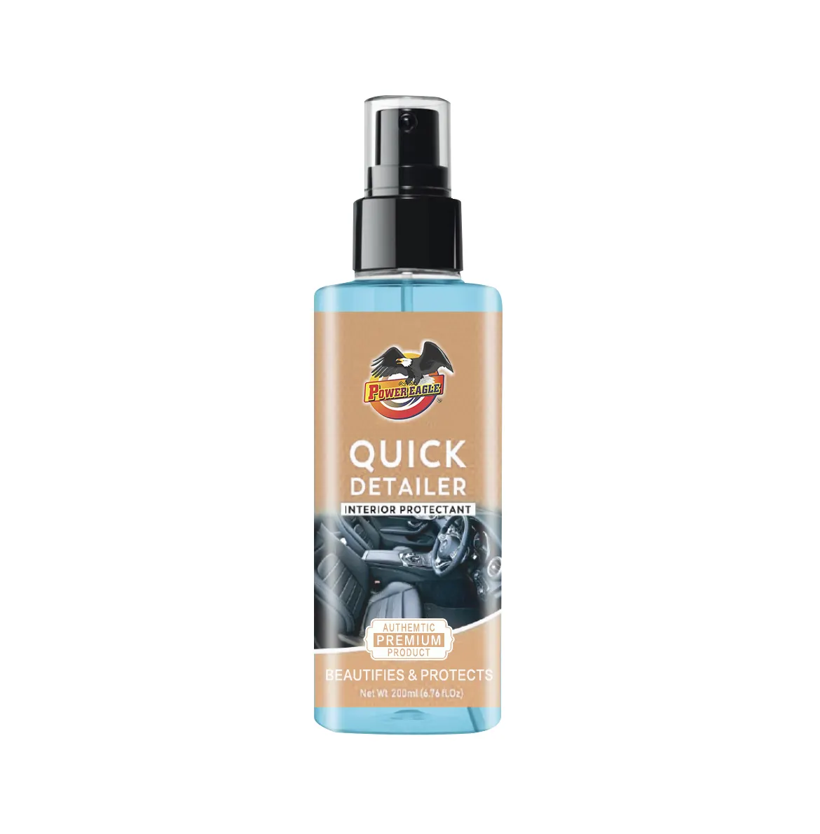 Venta directa limpiador de cuero para interiores de automóviles quitamanchas líquido embellece protege 200ml Spray Quick Detailer