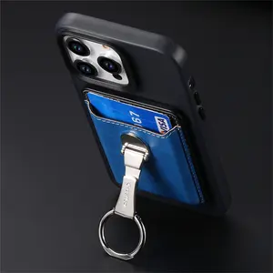 Per iPhone 15 Pro Max 14 13 12 carte magnetiche forte attrazione porta porta porta carte portafoglio pieghevole supporto borsa per Magsafe