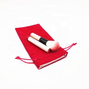 Pochettes en velours écologiques recyclables avec cordon de serrage pour mascara, crème, cosmétiques, rouge à lèvres, bijoux, montres et colliers - Product Image 5
