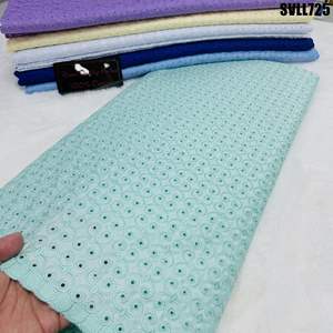 Haute qualité 100% <span class=keywords><strong>coton</strong></span> <span class=keywords><strong>suisse</strong></span> Voile brodé tissu africain blanc <span class=keywords><strong>coton</strong></span> <span class=keywords><strong>pagne</strong></span> tissu sec pour Costumes traditionnels - Product Image 2