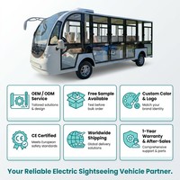 Voiture électrique de tourisme à 4 roues certifiée Tarion CE, 14 places, batterie 72V, fermée, vitesse 30 km/h, autonomie 100-130 km, pour la vente mondiale