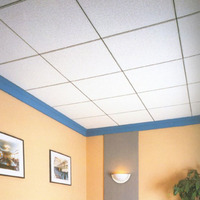 En gros Pas Cher Prix suspendu acoustique laine de verre carreaux de Plafond/Panneau