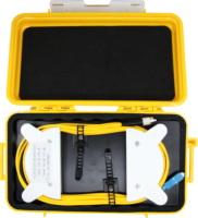 [Gandway Original] Caja de cable de lanzamiento OTDR fibra negra estándar, carrete/carrete de fibra eliminador de zona muerta (cables de lanzamiento) SM G657A