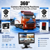 4G Mobil DVR Sistemi 4 Kanal 1080P Kayıtlı Araç Monitör Kamerası Gerçek Zamanlı GPS Takip SD Kartlı Kamyon Filosu Araç Güvenlik Sistemi