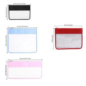 <span class=keywords><strong>Bolsa</strong></span> de Proyectos Transparente con Cierre de Nailon, <span class=keywords><strong>Bolsa</strong></span> de Bordado con Ribete de Color Caramelo, Hilo de Coser Personalizado, <span class=keywords><strong>Bolsa</strong></span> de Aguja Transparente - Product Image 4