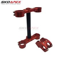 Conjunto de Abrazadera Triple CNC de Aluminio para Horquilla Delantera y Vástago de Dirección de Moto Eléctrica Sur Ron Light Bee - Piezas de Mejora para Chasis