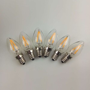 Phổ biến C7 <span class=keywords><strong>LED</strong></span> Filament nến bóng đèn 0.6W E12 120V cổ điển ánh sáng ban đêm bóng đèn ấm vàng 5 <span class=keywords><strong>Watt</strong></span> tương đương Dimmable <span class=keywords><strong>LED</strong></span> Đèn - Product Image 6