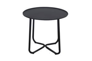 Modern Nordic Indoor Outdoor Black Metal Aluminum <b>Nesting</b> Round Coffee <b>Table</b> Set - Product Image 5