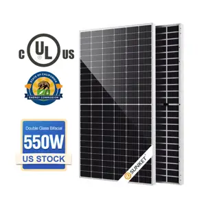 UL EUA 550w 560w 182mm monocristalino 500 watts Solar Energy Paneles Solares 450W 500 w Precios Painéis Solares Transparente