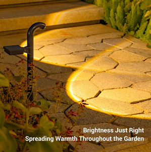 Lampe solaire à détecteur de mouvement LED pour mur, camping, pelouse, allée, éclairage paysager extérieur étanche à filament de tungstène pour jardin - Product Image 5