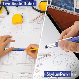 6 Trong 1 Đa Chức Năng Công Cụ Kim Loại Bóng Bút Tuốc Nơ Vít Cai Trị Cấp Độ Cảm Ứng Stylus <span class=keywords><strong>Pen</strong></span> Bút Điện Thoại Di Động Chủ - Product Image 5