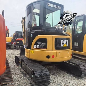 Excavatrice Caterpillar 305C d'occasion, marque japonaise d'origine, 5 tonnes, petite taille, chenilles en caoutchouc, mini-excavatrice. - Product Image 5