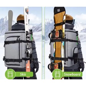 Sac à dos de ski et snowboard pour sports de plein air, sac de voyage pour chaussures, bottes et casque avec ceinture réglable - échantillon gratuit - Product Image 2