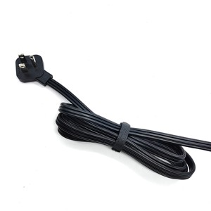 USA dây điện 45 độ siêu mỏng 3 pin dây điện 125V 10A phẳng cắm cáp mở rộng dây cho người tiêu dùng điện tử - Product Image 5
