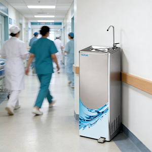 Bebederos de <span class=keywords><strong>Agua</strong></span> Independientes de Acero Inoxidable con Dispensador de <span class=keywords><strong>Agua</strong></span> Fría Operado con Pedal para Uso en Hospitales y Exteriores - Product Image 2