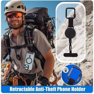 Sangle anti-perte pour téléphone portable, accessoire de téléphone, cordon en acier extensible pour une résistance à la traction accrue, facile à tirer. - Product Image 2