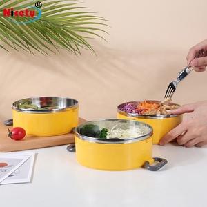 Scatola da pranzo tiffin in acciaio inossidabile colorato thermos impilabile lunch box porta porta-pranzo tiffin carrier - Product Image 6