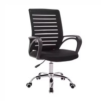 Chaise de bureau réglable en tissu maillé coloré avec cadre métallique chromé, prix d'usine