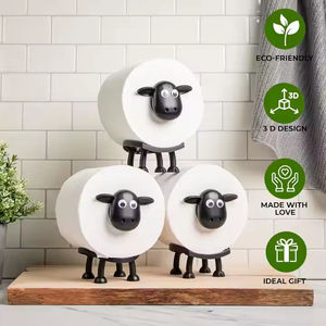 Eco Sheep Creative Décoration <span class=keywords><strong>de</strong></span> salle <span class=keywords><strong>de</strong></span> bain Étanche Anti-Dérapant Jetable Porte-<span class=keywords><strong>papier</strong></span> hygiénique Mignon Animal Écologique Maison - Product Image 1