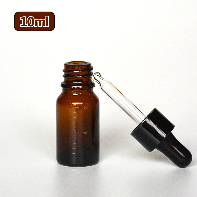 wholesale screw plastic cap green essential oil glass bottles with dropper