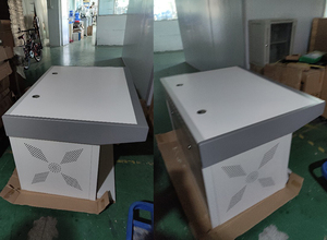 Lysin thép bàn văn phòng cho 4 người cho các trường học & khách sạn giám sát phòng & điều khiển giao diện điều khiển ở trung tâm - Product Image 6