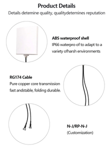 Extensor de antena WiFi para enrutador WiFi, antena WiFi de largo alcance Kit completo para exteriores 2,4 GHz 5GHz Panel externo direccional - Product Image 3