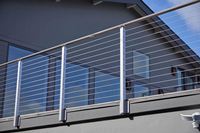YL METAL Garde-corps latéral pour balcon, terrasse, garde-corps en câble d'acier inoxydable