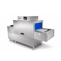 Lave-vaisselle commercial à convoyeur, lave-vaisselle à convoyeur en acier inoxydable 304, 3000 plats par heure pour cantine