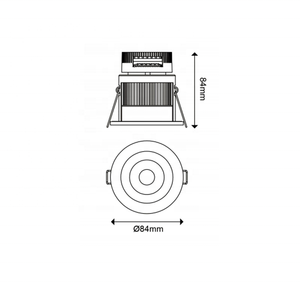 3 Zoll Einbau-Potlight Feuerfeste LED-Downlights 3CCT Farbwechsel Dimmbar <span class=keywords><strong>IP65</strong></span> Zertifiziert Einbau-Innenbeleuchtung für Decken - Product Image 3