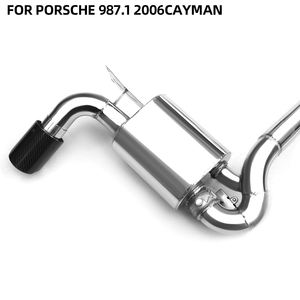 Échappement arrière haute performance en acier inoxydable avec soupape pour Porsche 987.1 2006 Cayman All-stage Basho - Product Image 3
