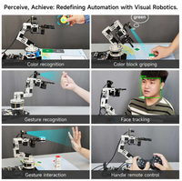 DOFBOT SE Brazo Robótico de 6 Grados de Libertad con Visión Artificial, Control por Máquina Virtual, Programación ROS Python, Controlador STM32, Kits de Módulos Electrónicos