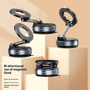 Home Office Universal Adsorption Saug vakuum zelle Mobiler Bildschirm Faltbare Zink legierung halterung Magnetischer Auto-Handy halter