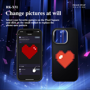 Luxury AI Phone case with <strong>LED</strong> RGB Light Music Rhythm Mode Display Screen DIY Photo Suitable for Karaoke &amp; Music Party &amp; Dance - Product Image 2