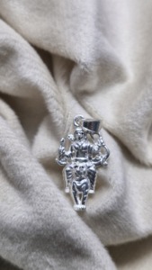 Ayyappa Swamy Pendentif en argent sterling 925 Poinçon Cadeau religieux certifié - Product Image 5