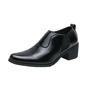 Mocasines de PU para Hombre, Estilo 2026, con Tacón de 6 cm, para Bodas, Fiestas y Uso Casual - Product Image 1