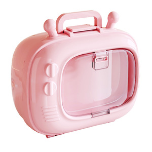 Tv Storage Box Desktop Stationery Box Transparent Large Capacity Cute Childrens Hair Accessory Display Box - Product Image 5