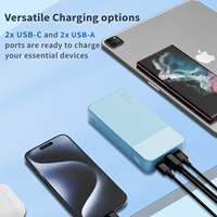 Stok Gudang USA 35W 35 W 20000mAh 20000mAh Kapasitas Tinggi Pengisian Cepat Powerbank Tipis Portabel untuk Ponsel