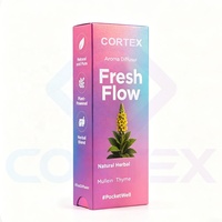 Stylo de diffusion aux herbes avec extrait de molène et papier aromatisé thym-menthe pour la purification pulmonaire, l'air buccal frais et l'arrêt des mauvaises habitudes (600 utilisations)