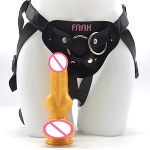 Strapon Animal Dog <b>Dildo</b> Realistic Lesbian Couples Sex Products Strap on Penis for Women Strapon <b>Dildo</b> Panties for Lesbian Gay - Product Image 3