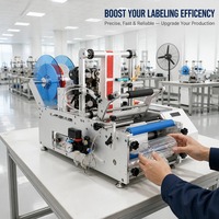 Machine d'étiquetage automatique électrique pour flacons de parfum, imprimante à jet d'encre à commande PLC pour l'emballage de bocaux en verre