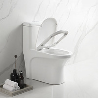 WC intelligent automatique en céramique monobloc avec siège bidet à fermeture douce pour salle de bain et usage extérieur