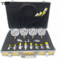 Universal Digital Pressure Gauge Measuring Instruments Excavator Hydraulic Pressure Gauge Test Kit 0-60Mpa Pressure Gauges