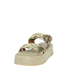 Sandales compensées dorées J120 pour femmes Janet & Janet, chaussures d'été - Product Image 6