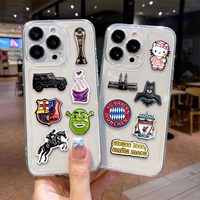 Autocollant en métal personnalisé avec logo Irak, accessoires pour téléphone, broche en émail doux personnalisée pour téléphone portable