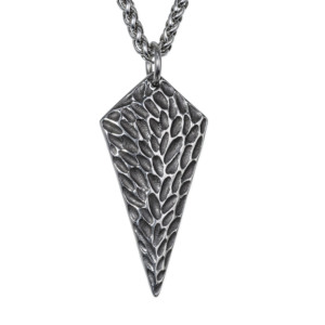 Collier pendentif infini 8 en acier inoxydable 316L, motif serpent texturé 3D, pour homme, style vintage, gothique, motard, audacieux, rétro - Product Image 6