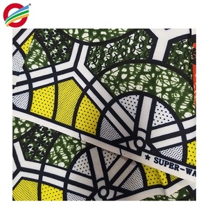 <span class=keywords><strong>Tissu</strong></span> Imprimé <span class=keywords><strong>Wax</strong></span> Authentique Garanti Hollande Pagne Africain Robe 100% Coton 6 Yards - Product Image 5